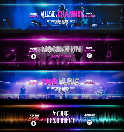 Music Banner For YouTube - MockoFUN