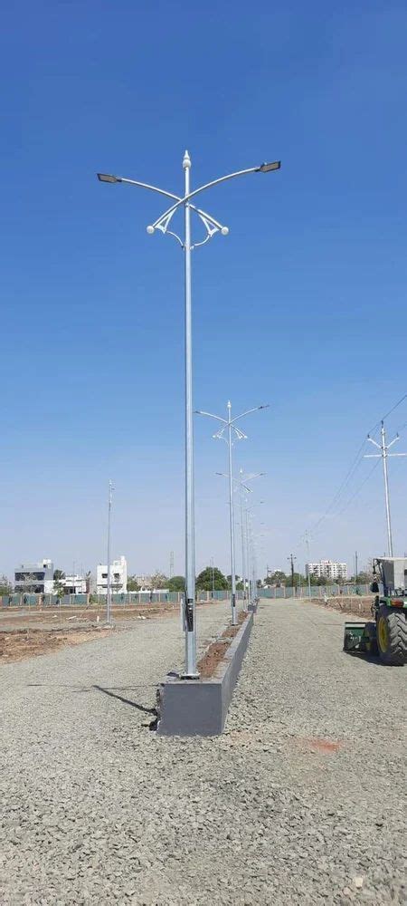 Steel Dual Arm Octagonal Street Light Pole For Highway 9m At Rs 3000