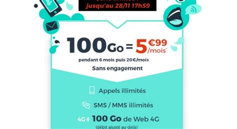 Forfait Mobile Ce Que Vaut Loffre Cdiscount Mobile 100 Go à 599