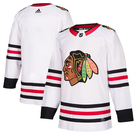 Chicago Blackhawks adidas Away Authentic Blank Jersey – White