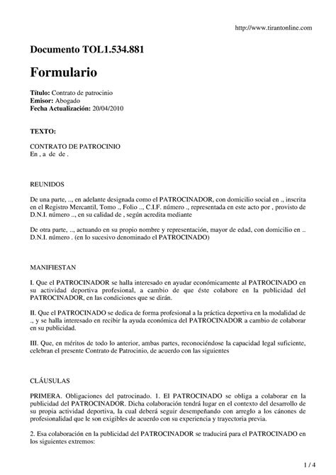 Introducir Imagen Modelo De Contrato De Patrocinio Legal Abzlocal Mx