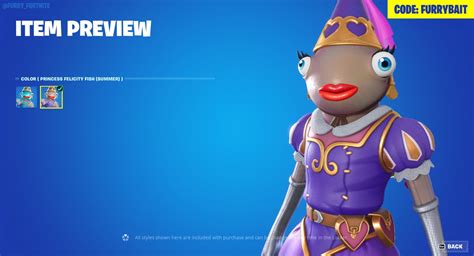 Fortnite Furry Bait On Twitter Princess Felicity Fish From The