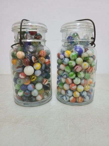 Glass Marbles Shooters Cats Eyes And More W Yoder Auction