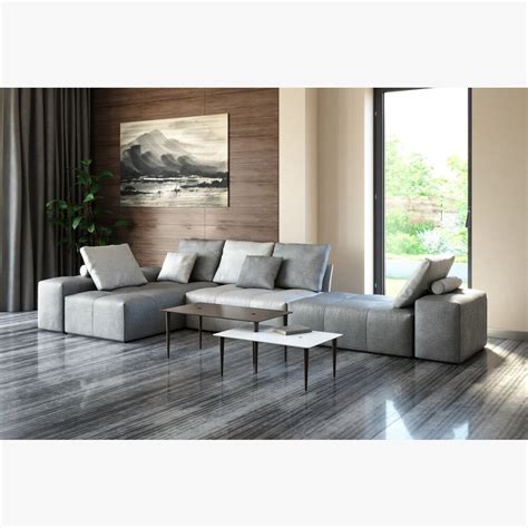 Modern Sectional Sofa 02 3d Model Download Sofa On