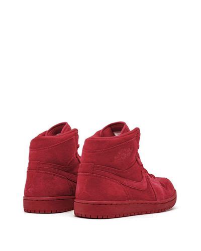 Nike Suede Air 1 Retro High Top Sneakers in Red for Men - Lyst