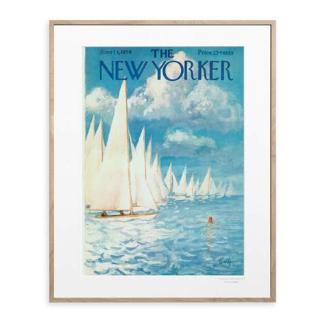 New Yorker Cover Boat Race Print Founded In 1925 The New Yorker Is An