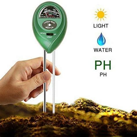 Medidor de PH de luz de suelo vegetal higrómetro de humedad Detector