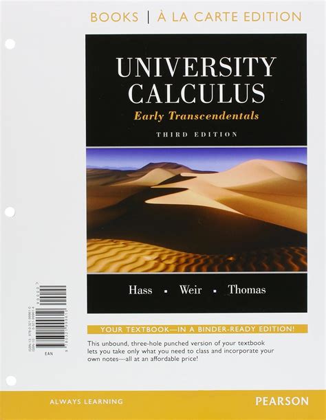 University Calculus Early Transcendentals Books A La Carte Plus Mylab