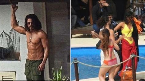 Pathaan Shah Rukh Khan Flaunts His Abs Deepika Padukone Rocks A