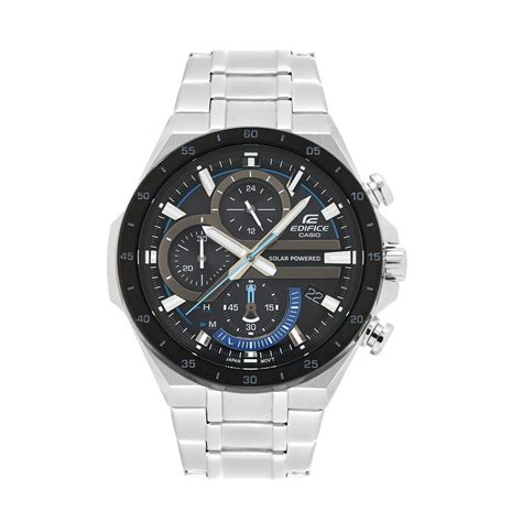 Edifice - Casio Men's Edifice Solar Powered Chronograph Watch EQS920DB ...