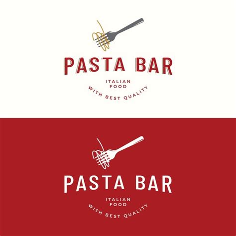 Premium Vector | Italian spaghetti logo design with fork and pasta logo for restaurant business ...