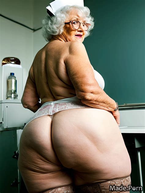 Porn Image Of Chubby Ssbbw Thick Looking At Viewer White Thighs Wild Afro Created By AI