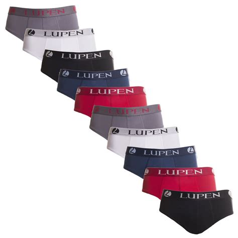 KIT 10 CUECAS SLIP ALGODÃO COLORIDO LUPEN Seny Lingerie