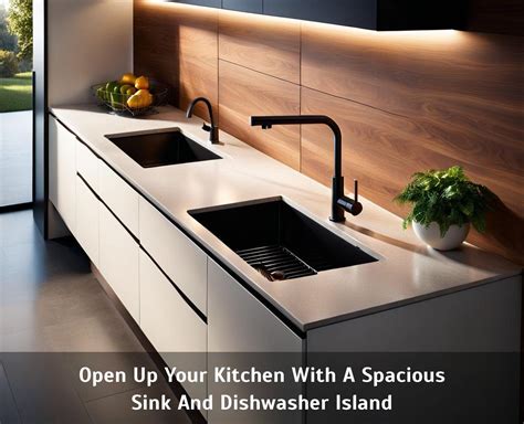 Open Up Your Kitchen With A Spacious Sink And Dishwasher Island