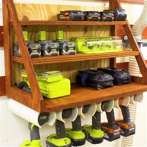 Cordless Drill Charging Station and Storage | Tool storage diy, Diy ...