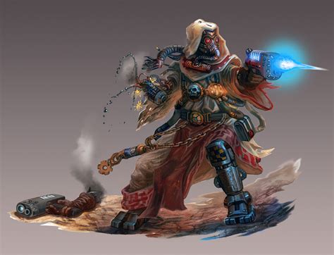 Tech Priest Gunfighter Warhammer 40k Dark Heresy By Jubjubjedi On