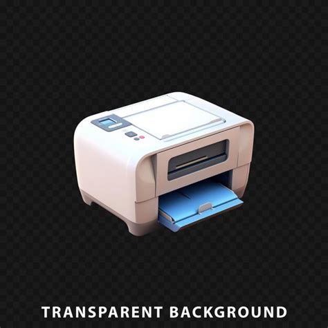 Premium Psd D Render Printer Isolated On Transparent Background