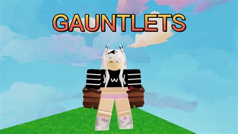 The New Gauntlets Are Op Roblox Bedwars Youtube