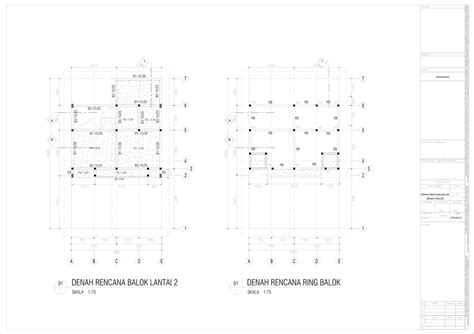 Gambar Kerja Cad 2d Arsitektur Interior Perijinan Pbg