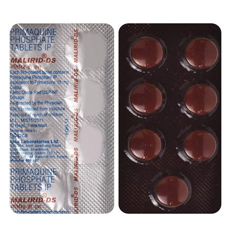 Malirid Primaquine Phosphate Tablets Mg Ipca Laboratories Pvt Ltd