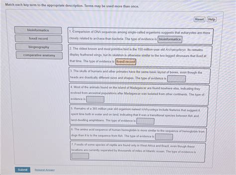 Solved Match Each Key Term To The Appropriate Description Chegg