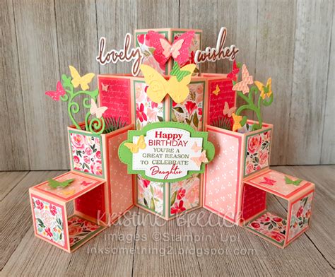 Ink Something Double Layered Cube Card Fancy Fold Card Tutorials