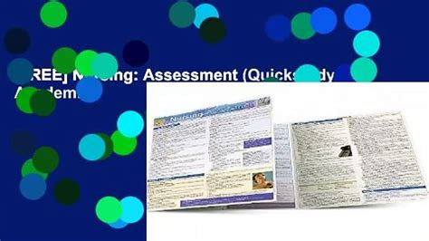 FREE Nursing Assessment Quickstudy Academic Video Dailymotion