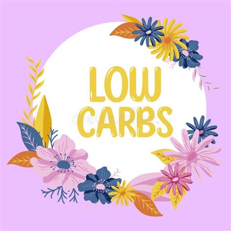 Inspiration Showing Sign Low Carbs Concept Meaning Restrict Carbohydrate Consumption Weight