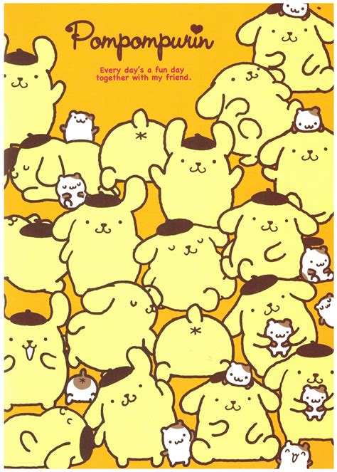 Sanrio Pom Pom Purin Friends A5 Notebook Sanrio Sanrio Characters