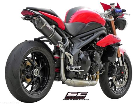 Oval High Mount Exhaust Triumph Speed Triple R 2012 T05 H01