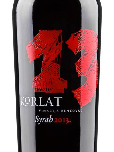 2013 Vinarija Benkovac Korlat Vina Syrah Vivino US