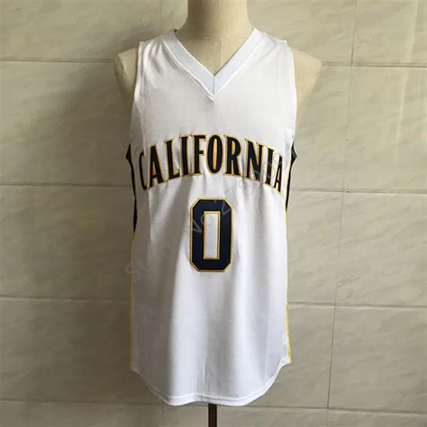 2018 New 0 Jaylen Brown California College Throwback Basketball Jersey