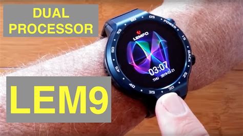 LEMFO LEM9 4G Android 7 1 1 IP67 Waterproof Dual Processor Smartwatch