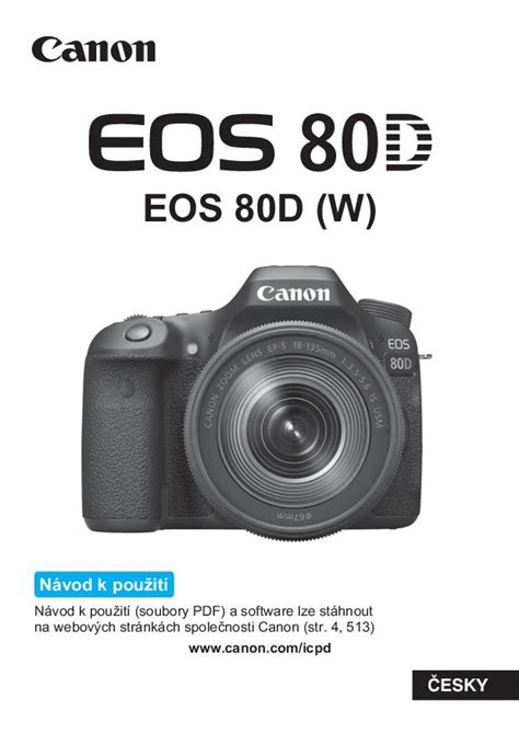 Návod K Použití Canon Eos 80d Zbozicz