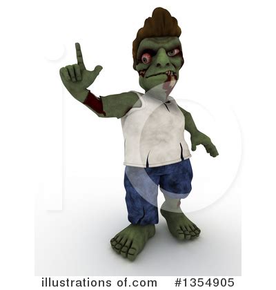 Zombie Clipart #1351559 - Illustration by KJ Pargeter