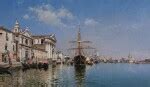 La Chiesa Gesuati From The Canale Della Giudecca Venice 19th Century