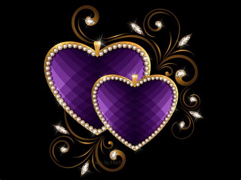 Details More Than 58 Wallpaper Purple Heart Super Hot In Cdgdbentre