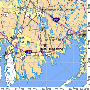 Acushnet, Massachusetts (MA) ~ population data, races, housing & economy