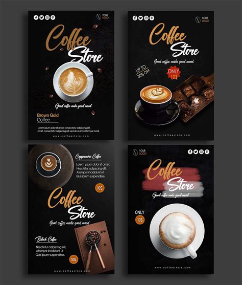 Coffee shop flyer design. on Behance