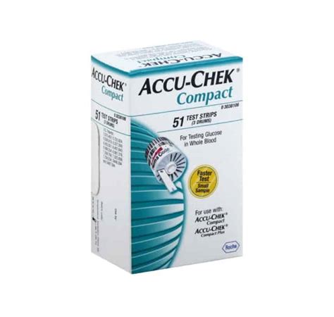 Accu Chek Compact Plus Blood Glucose Test Strips For Blood Sugar Meter