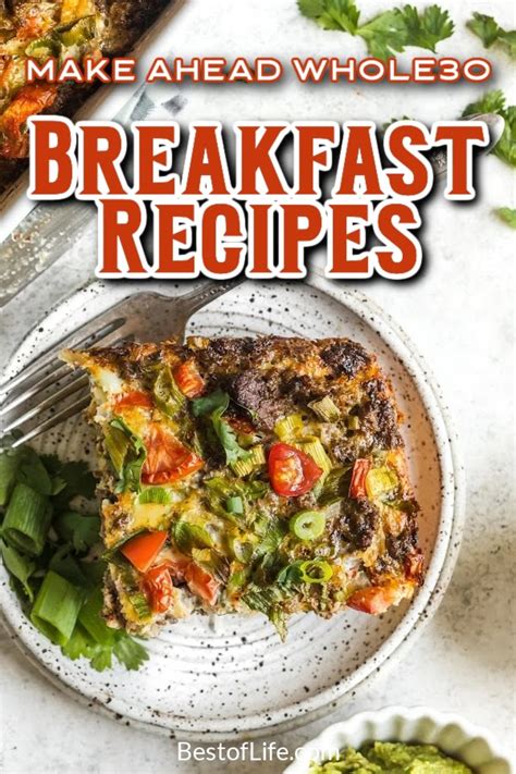 Make Ahead Whole Breakfast Recipes The Best Of Life