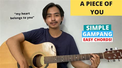 CHORD SIMPLE GAMPANG A Piece Of You Nathaniel Constantin Tutorial