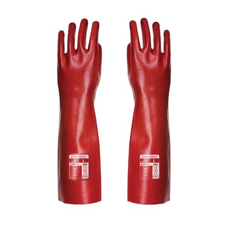 Portwest A445 45cm PVC Handling Gauntlets SafetyGloves Co Uk