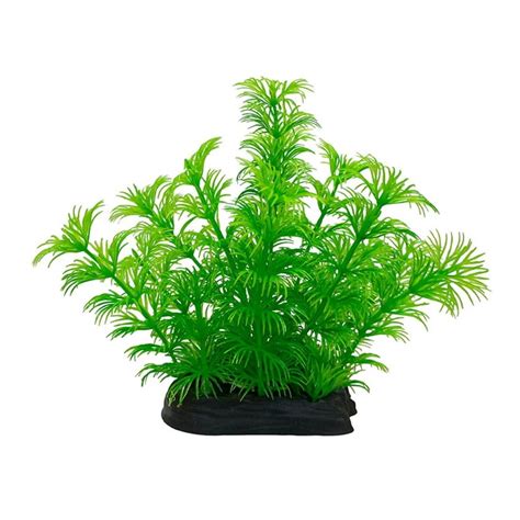 Aquarium Plant Plastics Artificial Grass Small Water Plant With Base 5