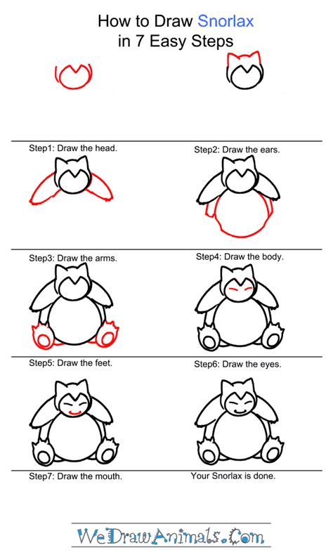 How To Draw Snorlax Pokemon