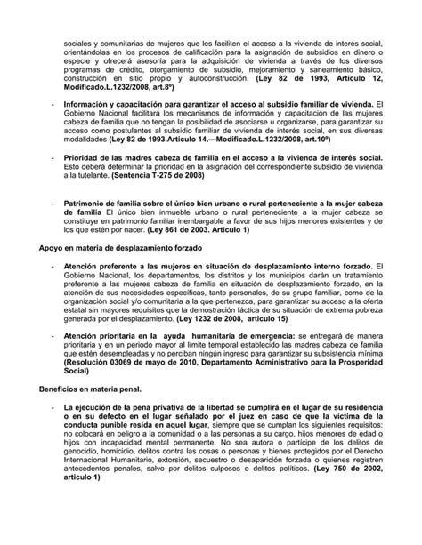 ABC Los Derechos De Las Madres Cabeza De Familia PDF Descarga Gratuita