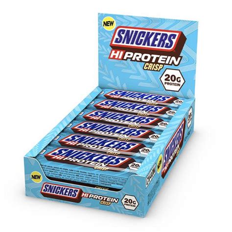 Snickers Crisp Hi Protein Bars 12 X 55g Crisp Theskinnyfoodco