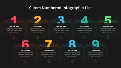 Numbered Infographic List Template Powerpoint