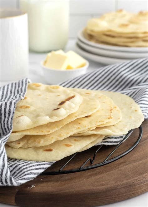 The Best Homemade Flour Tortillas The Bakermama