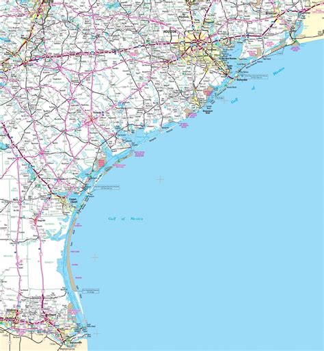 Maps Of Texas Gulf Coast And Travel Information | Download Free Maps ...